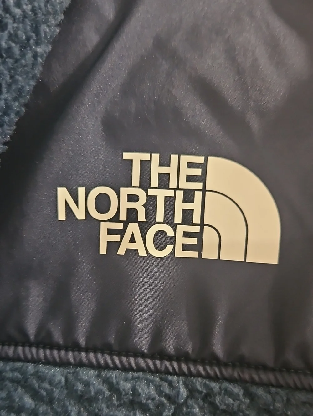 The North Face Boys Fleece Mash Up Jacket.  Size Large (12). Navy Blue.